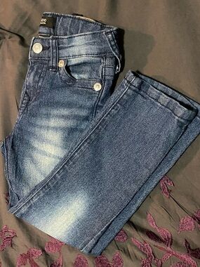 True Religion Geno Relaxed Slim Jeans in Classic Blue Denim- Kids 4T